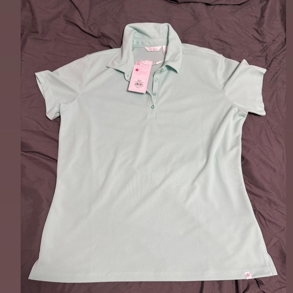 Women's Light Green/Blue Golf Polo Shirt